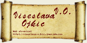 Višeslava Ojkić vizit kartica